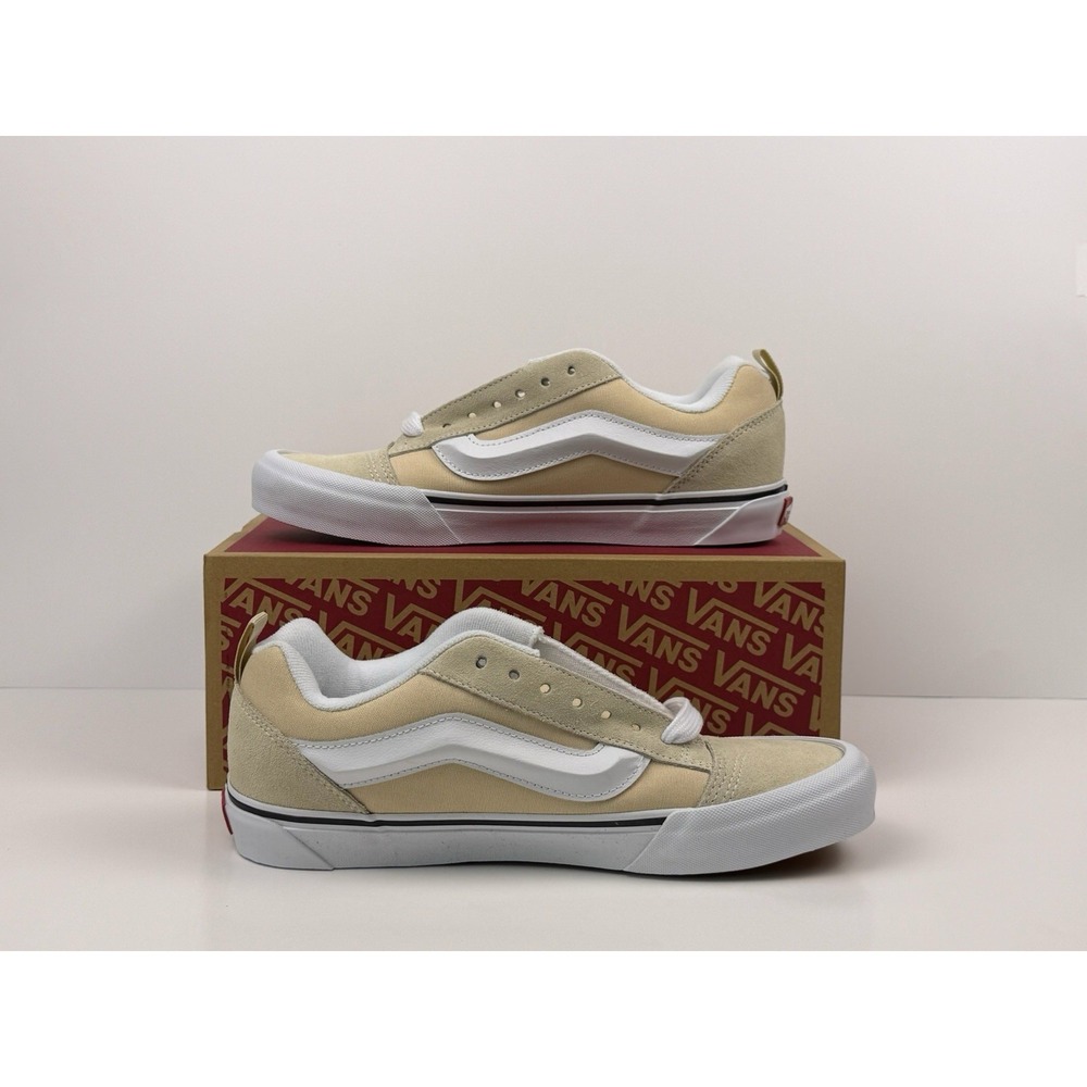 VANS Knu Skool Sneakers Size 8.5 Men's / 10 Women's Color Theory Crème Burle - Picture 2 of 6